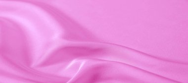 Doku. Pembe ipek kumaş. Kumaş boyunca yatay hareket eden parlak ve karakteristik küçük perdeler örtüldüğünde yumuşak kıvrımlara düşer ve taşıdığımız en kullanışlı kumaştır.