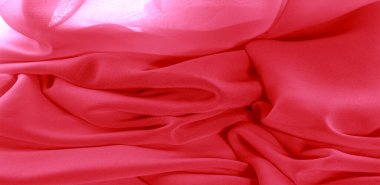 doku arkaplan deseni. İnce bir mat parıltısı olan kırmızı ipek kumaş. Dizaynınız, aksanınız, duvar kağıtlarınız, posterleriniz ve kartpostallarınız için mükemmel..