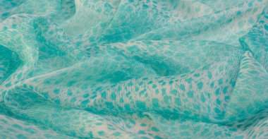 Doku, arkaplan, desen, yeşil beyaz ipek kumaş tekstil. Özellikleri dokuma malzemesinden farklıdır çünkü tasarımda daha esnek ve basittir..