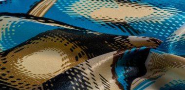 İpek kumaş arka planının dokusu soyut bir resimdir, bu iskelet izi yaratıcılığınızın tasarımı ve aksanları için mükemmeldir. Renkler arasında mavi mor bej yer alıyor