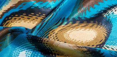 İpek kumaş arka planının dokusu soyut bir resimdir, bu iskelet izi yaratıcılığınızın tasarımı ve aksanları için mükemmeldir. Renkler arasında mavi mor bej yer alıyor