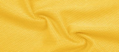 Arka plan dokusu, desen Kumaş dikilmiş sarı iplik ile sıcak yün. Bizim sarı yün örme ile gerçek şeritler gösterin. Parlak, eklektik renklere sahip, bohem bir görünüm sızdırıyor.