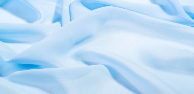 doku arkaplan deseni. Mavi ipek kumaş. Hafif bir yapay ipek kumaş. Dupioni kumaşı. Tasarımınız, aksanınız, duvar kağıtlarınız, posterleriniz ve kartlarınız için mükemmel..