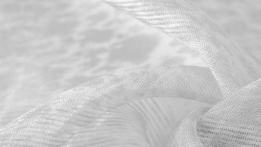 Doku, arkaplan, desen, beyaz ipek kumaş tekstil. Özellikleri, daha esnek ve tasarlanması daha kolay olduğu için dokuma malzemesinden farklıdır..