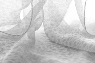 Doku, arkaplan, desen, beyaz ipek kumaş tekstil. Özellikleri, daha esnek ve tasarlanması daha kolay olduğu için dokuma malzemesinden farklıdır..