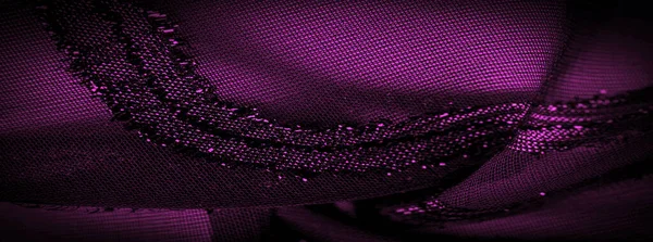 Ornement Décor Tissu Transparent Est Rouge Violet Avec Des Rayures — Photo