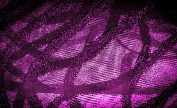 Ornament Decor Transparent Fabric Purple Red Brightly Innate Stripes Material — Stock Photo, Image