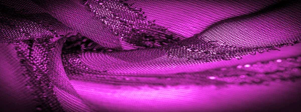 Ornement Décor Tissu Transparent Est Rouge Violet Avec Des Rayures — Photo