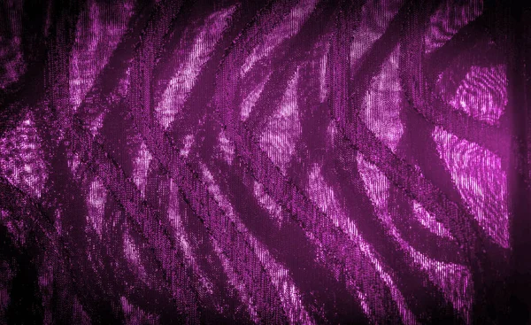 Орнамент Декору Прозора Тканина Фіолетово Червоного Кольору Яскраво Вродженими Смугами — стокове фото