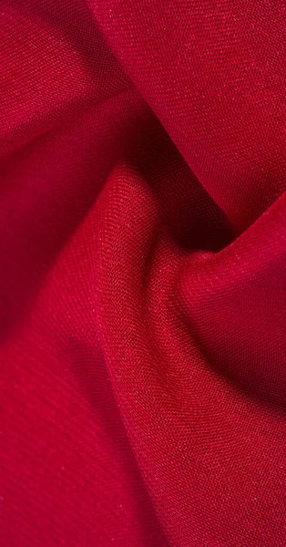 Текстура Фон Узор Красная Багровая Шелковая Ткань Легкая Ткань Района — стоковое фото