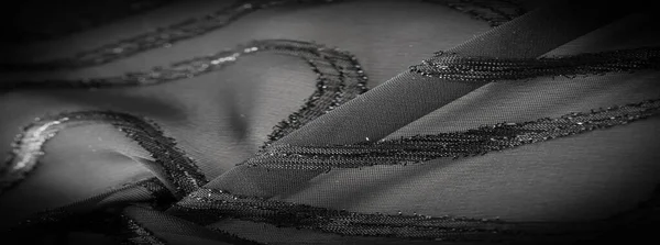 Текстура Фонового Изображения Ткань Прозрачна Ярко Врожденными Полосами Материалом Позволяющим — стоковое фото