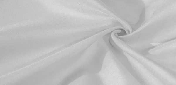 Doku Arka Plan Desen Beyaz Renk Ipek Kumaş Ipek Inanılmaz — Stok fotoğraf