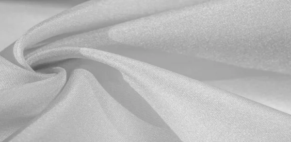 白色丝绸织物 这丝绸非常精致 从这个项目将持续很长时间 仍将处于相当良好的状态 — 图库照片
