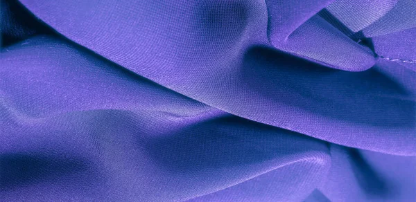 Background Texture Silk Fabric Natural Purple Blue Scarf Beautiful Nylon — Stock Photo, Image