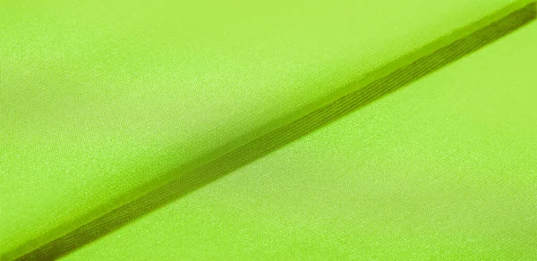 Фон Текстуры Шелковой Ткани Натуральный Зеленый Салатный Шарф Красивый Нейлоновый — стоковое фото