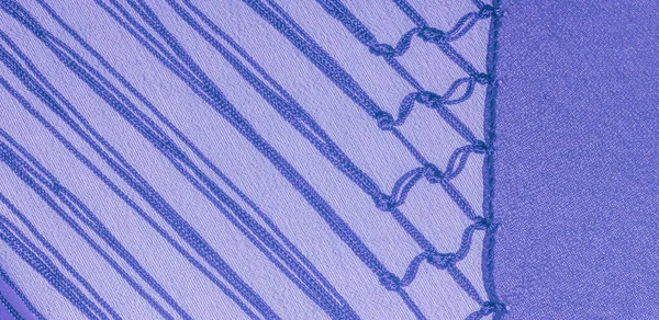 Textura Fondo Tela Seda Esta Una Bufanda Azul Púrpura Natural — Foto de Stock
