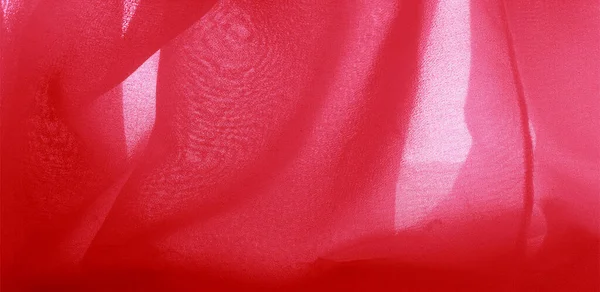 Pola Latar Belakang Tekstur Kain Sutra Merah Dengan Kemilau Halus — Stok Foto