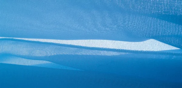 Texture Fond Motif Tissu Soie Bleu Agit Tissu Soie Artificielle — Photo