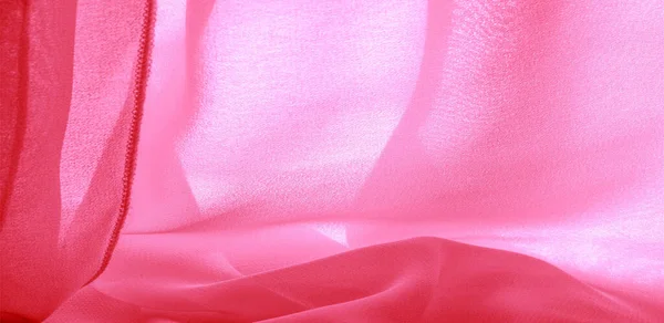 Pola Latar Belakang Tekstur Kain Sutra Merah Dengan Kemilau Halus — Stok Foto