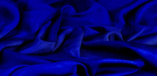 Textura Fondo Patrón Color Azul Tela Tela Algodón Perfecto Para — Foto de Stock