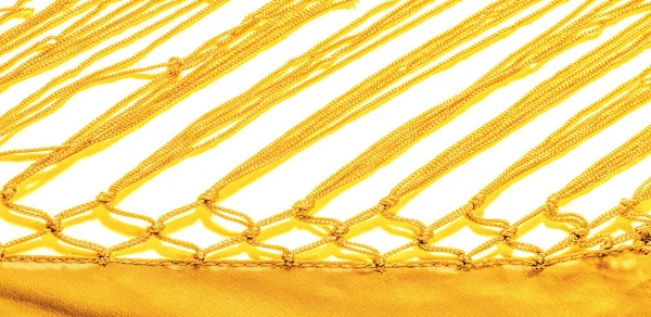 Tekstura Tła Tkaniny Jedwabnej Jest Naturalny Żółty Szalik Piękne Nylonowe — Zdjęcie stockowe