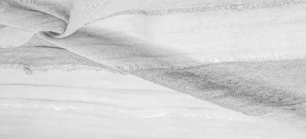 Текстуальний Візерунок Фон Орнамент Шовкова Тканина Великі Смуги Білого Сірого — стокове фото