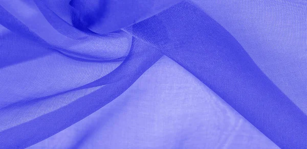Textura Tela Seda Azul También Perfecto Para Diseño Ropa Carteles — Foto de Stock