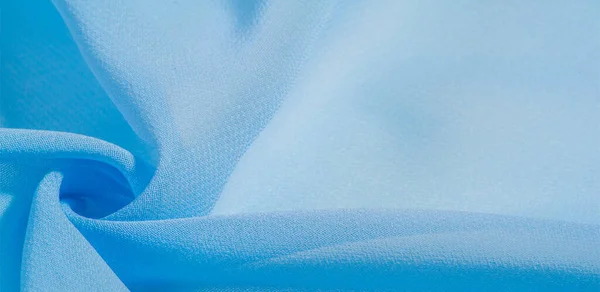 Struktur Bakgrund Mönster Blå Silke Tyg Detta Lätt Konstgjord Silke — Stockfoto