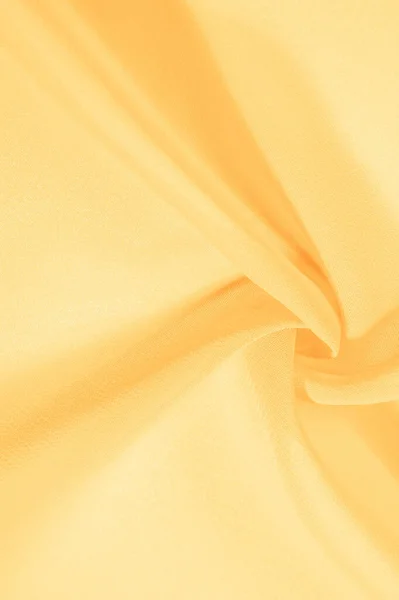 Textuur Achtergrond Patroon Gele Zijden Stof Met Een Subtiele Matte — Stockfoto
