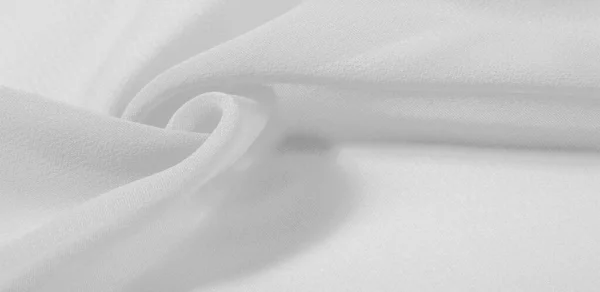 Текстура Фона Белая Шелковая Ткань Тонким Матовым Блеском Идеально Подходит — стоковое фото
