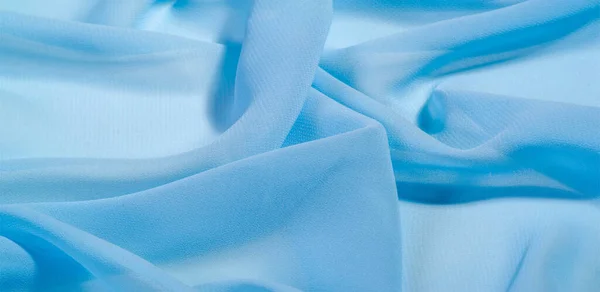 Textura Patrón Fondo Tejido Seda Azul Este Tejido Seda Artificial —  Fotos de Stock