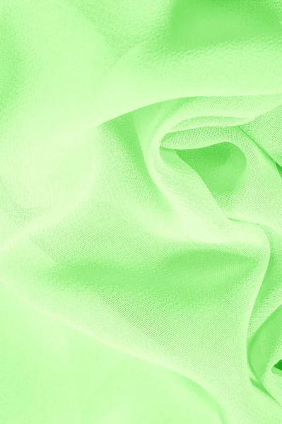 Pola Latar Belakang Tekstur Kain Sutra Hijau Dengan Kemilau Halus — Stok Foto