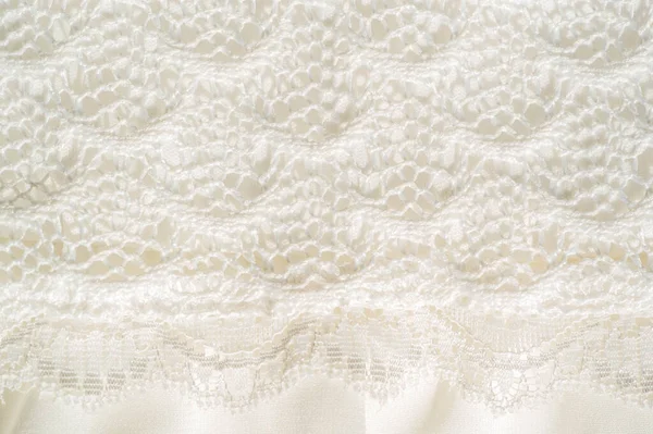 Texture Background Pattern White Lace Fabric Wonderful Lace Perfect Your — Stock Photo, Image