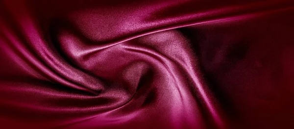 Textura Tela Seda Roja Foto Panorámica Seda Duke Estado Ánimo — Foto de Stock