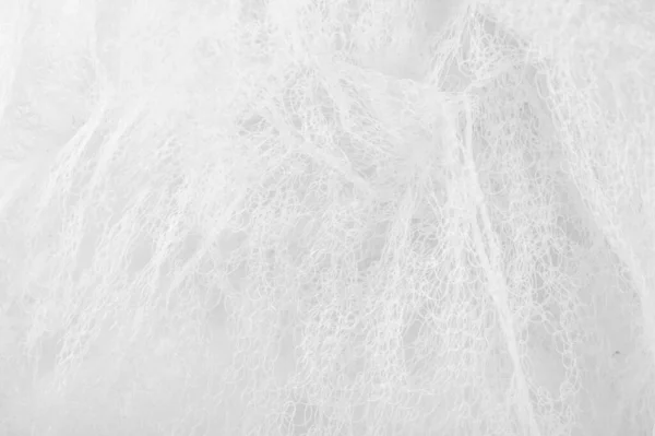 Texture Fond Motif Tissu Blanc Dans Une Maille Merci Une — Photo
