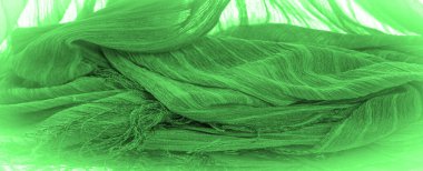 Doku, arkaplan, desen, küçük kıvrımlı yeşil ipek kumaş, toprak, bağlam, temel, folyo, alan