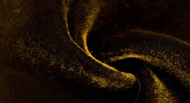 Doku arka planı, desen. Sarı kadife kumaşın kadife bir yığını var. Pan Pan ışıltı ve doku ekler! Sırtında örgü var ve tasarımın için harika..