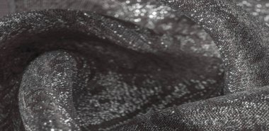 Doku arka planı, desen. Beyaz ipek kumaş. Organza brokar kumaş. Çoban, gevrek palmiyeli. Geniş iplik boyalı bir çiçek deseni var..