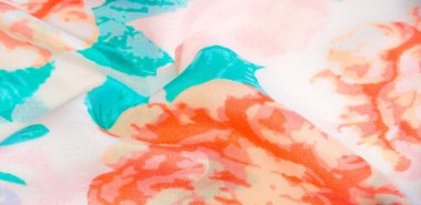 Doku desenli pamuk kumaş. Beyaz arka planda güller. Tasarımları, projeleri, duvar kağıtlarını işlemek için çok kullanışlı ve ideal. Bu kumaşla projeleriniz en iyisi olacak.