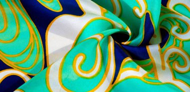 ipek soyut kumaş. Bu lüks ipek şifon kumaş bir show-stoper olduğunu. Şeffaf bir sıvı örtüsü vardır ve çok yumuşaktır. Projeleriniz için idealdir. Renkler yeşil sarı beyaz ve mavi içerir