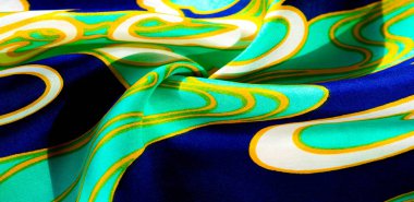 ipek soyut kumaş. Bu lüks ipek şifon kumaş bir show-stoper olduğunu. Şeffaf bir sıvı örtüsü vardır ve çok yumuşaktır. Projeleriniz için idealdir. Renkler yeşil sarı beyaz ve mavi içerir