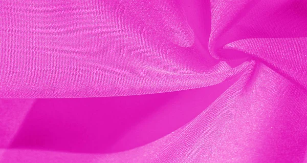 Tekstur Latar Belakang Pola Kain Sutra Merah Muda Satin Krep — Stok Foto