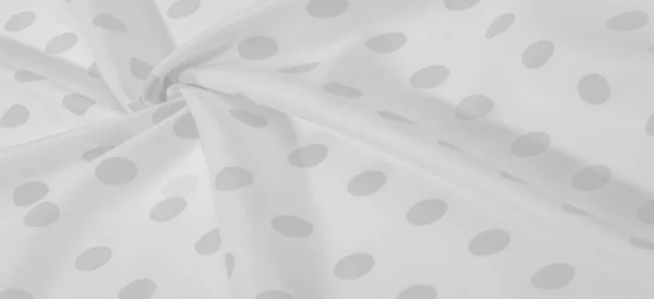 Textured Background Black White Polka Dot Silk Fabric Versatile Fabric — Stock Photo, Image