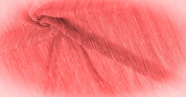 Textura Fondo Patrón Tela Seda Cereza Roja Colores Rosados Con — Foto de Stock