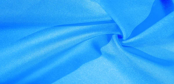 Textura Fondo Patrón Tela Seda Azul Esta Seda Increíblemente Exquisita — Foto de Stock