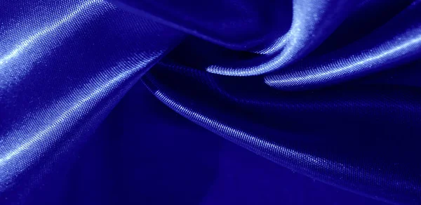 Textura Fondo Patrón Tela Seda Azul Este Tejido Adorable Suave — Foto de Stock