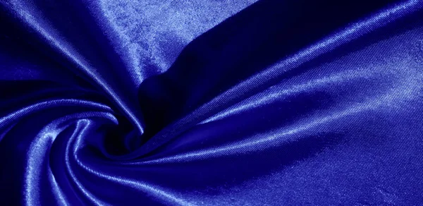 Textura Fondo Patrón Tela Seda Azul Este Tejido Adorable Suave — Foto de Stock