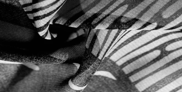 Текстура Фон Узор Обои Черно Белая Шелковая Ткань Средневековый Район — стоковое фото