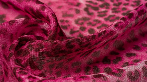 Background Texture Leopard Silk Bright Fabric African Themes — Stock Photo, Image