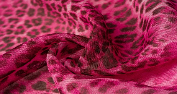 Background Texture Leopard Silk Bright Fabric African Themes — Stock Photo, Image